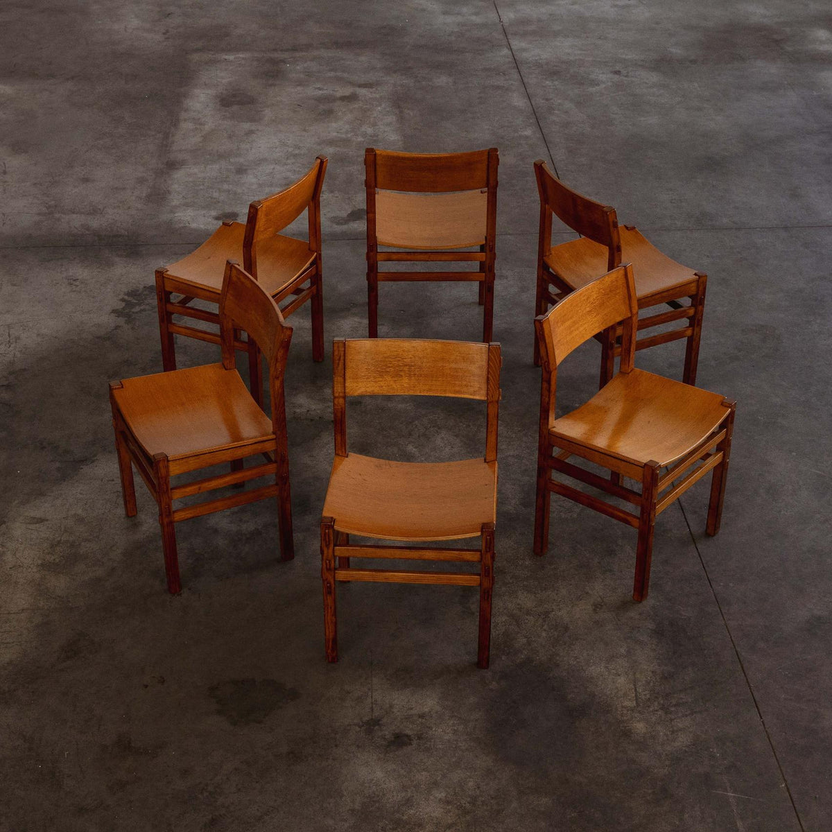 Giuseppe Rivadossi Dining Chairs for Officina Rivadossi, 1980
