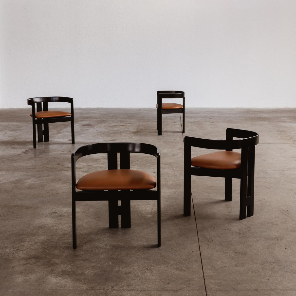 Tobia Scarpa “Pigreco” Dining Chairs for Gavina, 1960, Set of 6