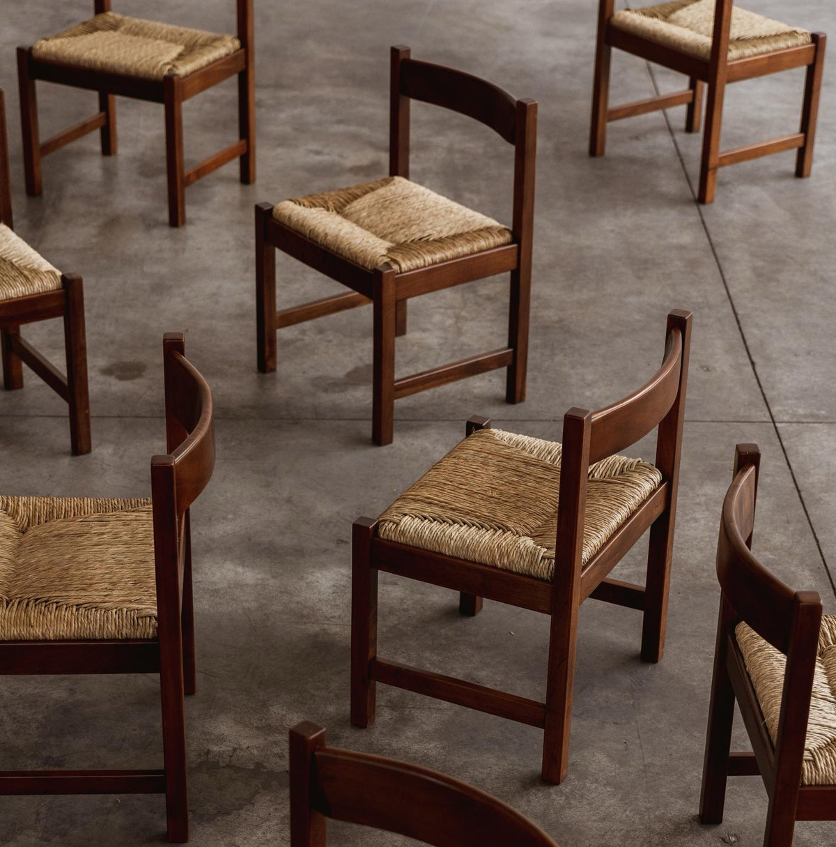 Giovanni Michelucci "Torbecchia" Dining Chairs for Poltronova, 1964