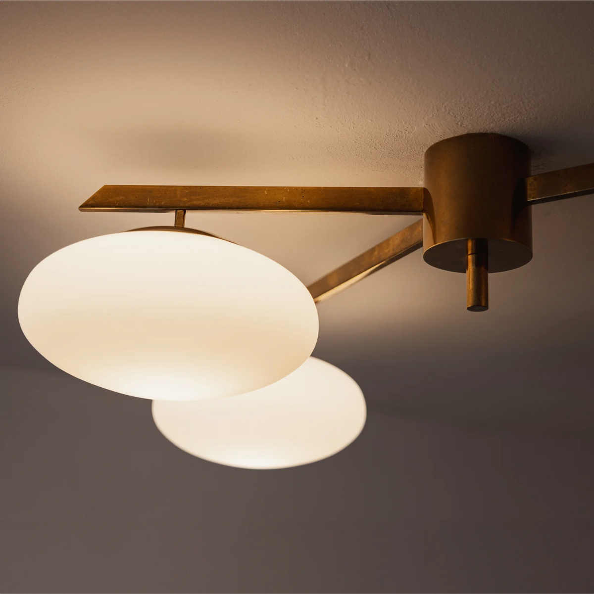Angelo Lelii "Tre Lune" Ceiling Lamp for Arredoluce, 1961