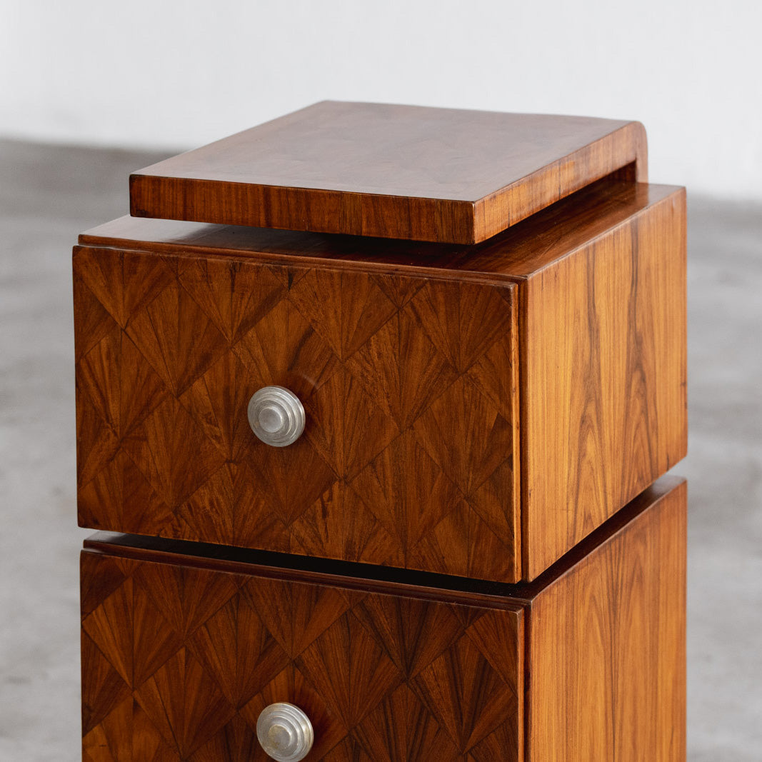 Art Deco Italian Nightstands, 1930s, Set of 2