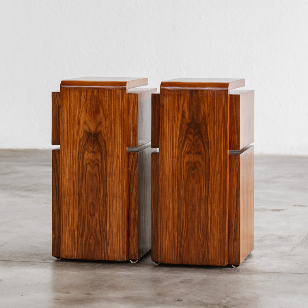 Art Deco Italian Nightstands, 1930s, Set of 2