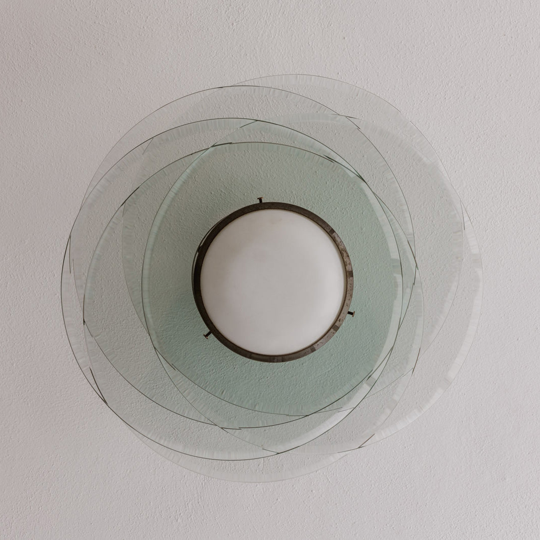 Max Ingrand "2079" Ceiling Lights for Fontana Arte, 1960, Set of 2