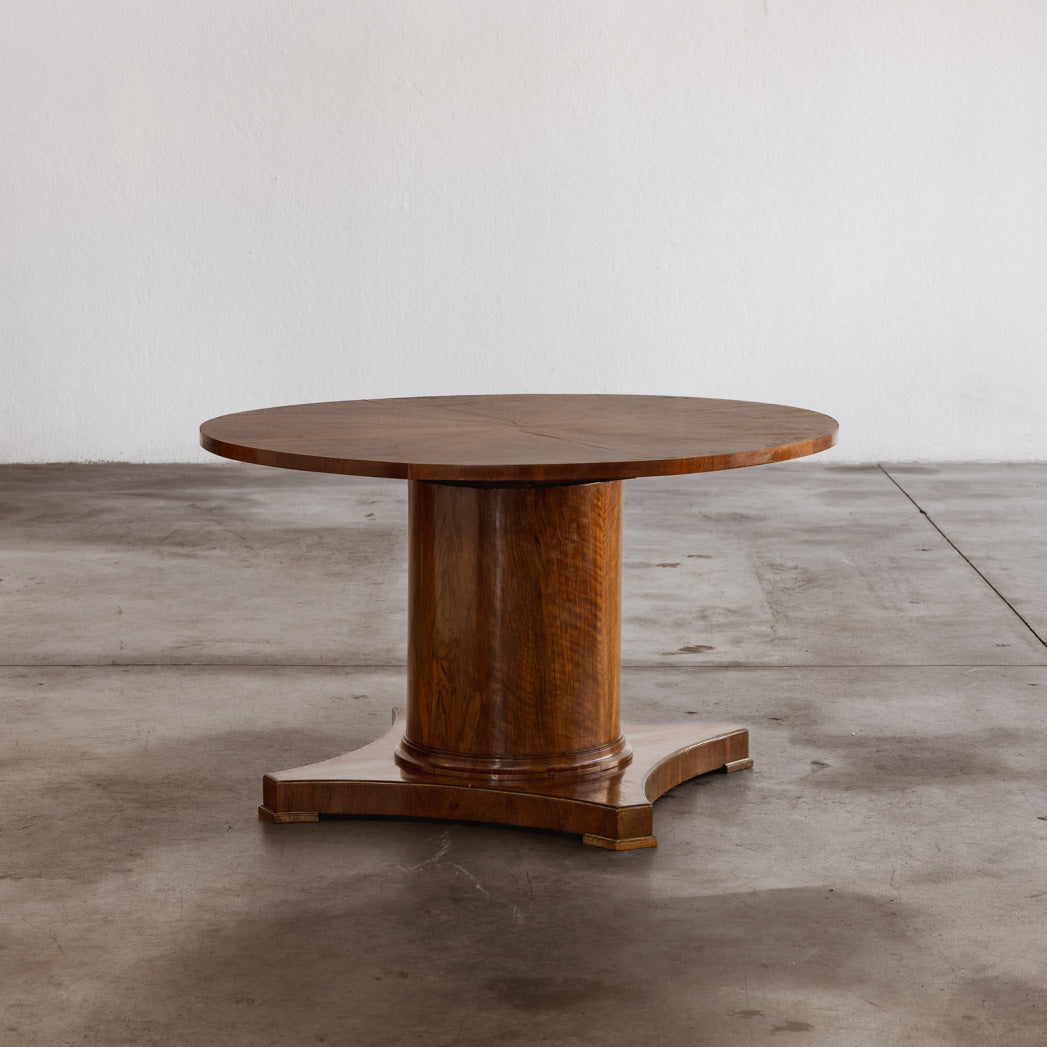 Jacques Adnet Style Art Deco Round Table, 1930s