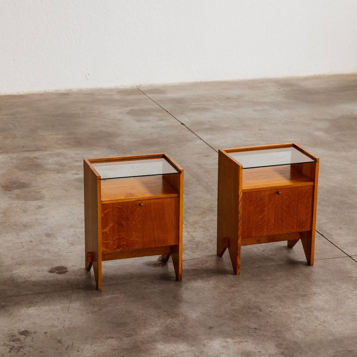Gio Ponti Nightstands for ISA Bergamo, 1954, Set of 2, Attributed