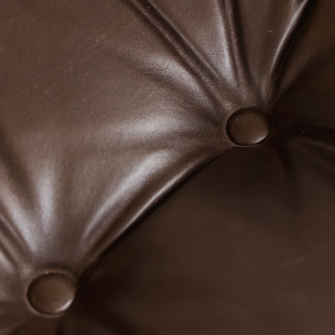 Afra & Tobia Scarpa "Soriana" Easy Chairs for Cassina, Dark Brown Leather, 1969