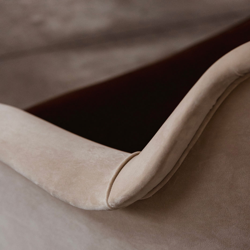 Gio Ponti Curved Sofa for Casa e Giardino, Velvet, 1956