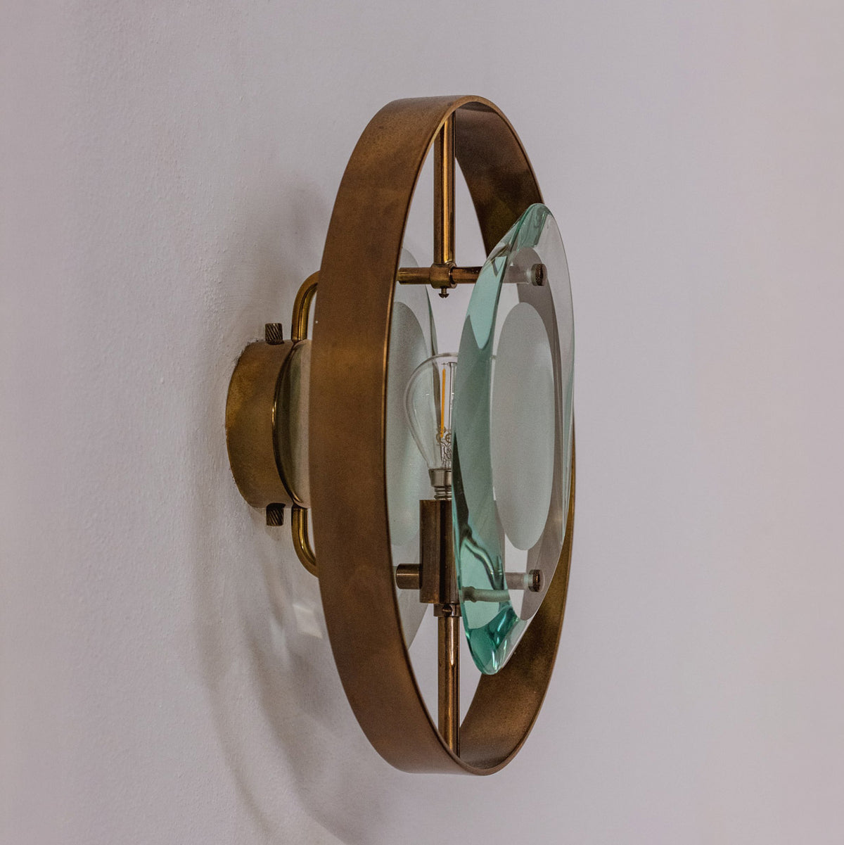 Max Ingrand “2240” Sconce for Fontana Arte, 1961