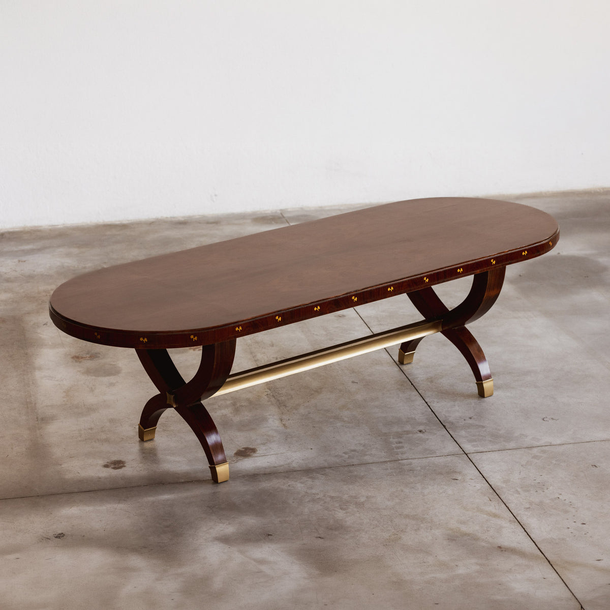 Paolo Buffa Oval Dining Table, Italy, 1950s, Attributed
