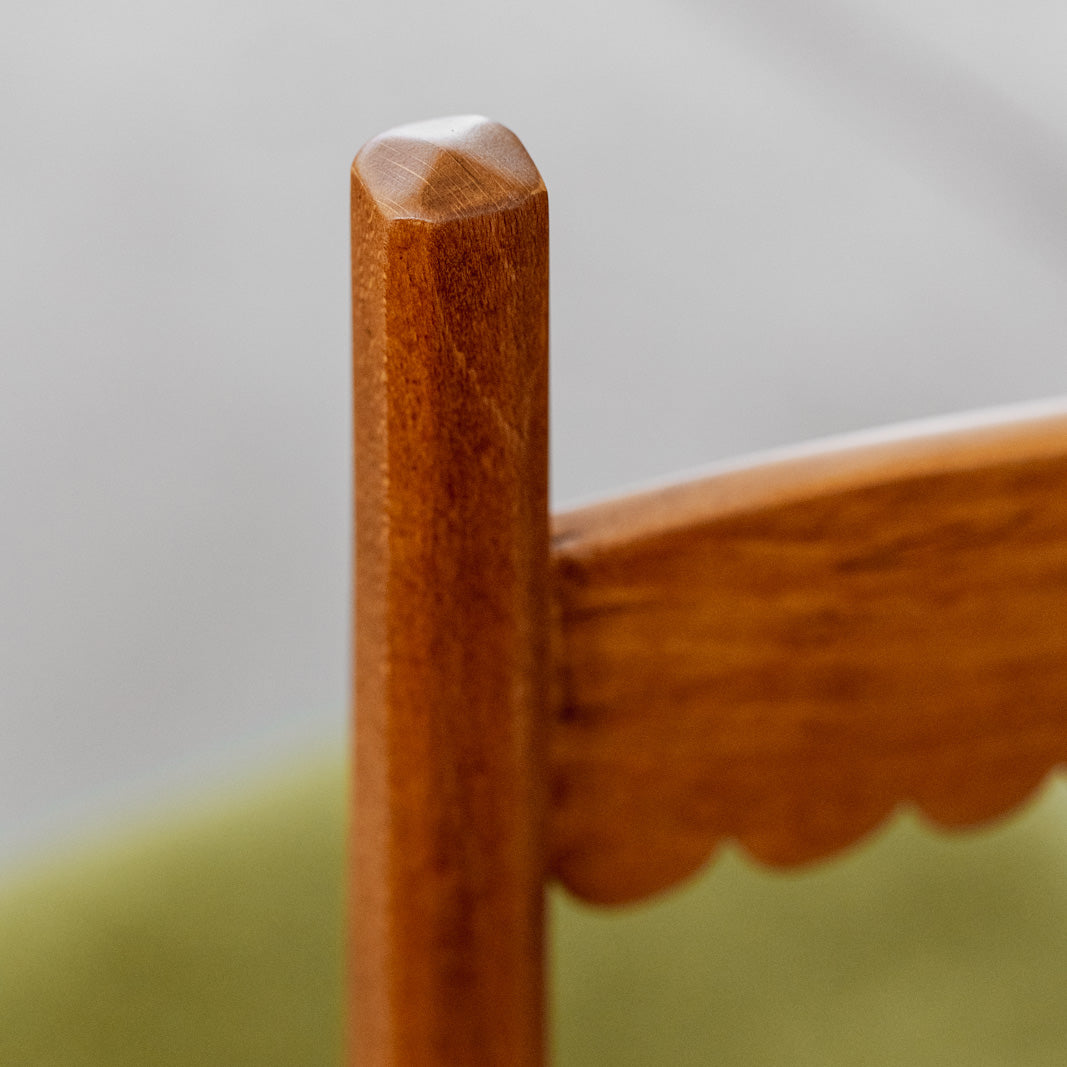 Paolo Buffa Dining Chairs for Marelli & Colico, Green Velvet, 1951, Set of 6