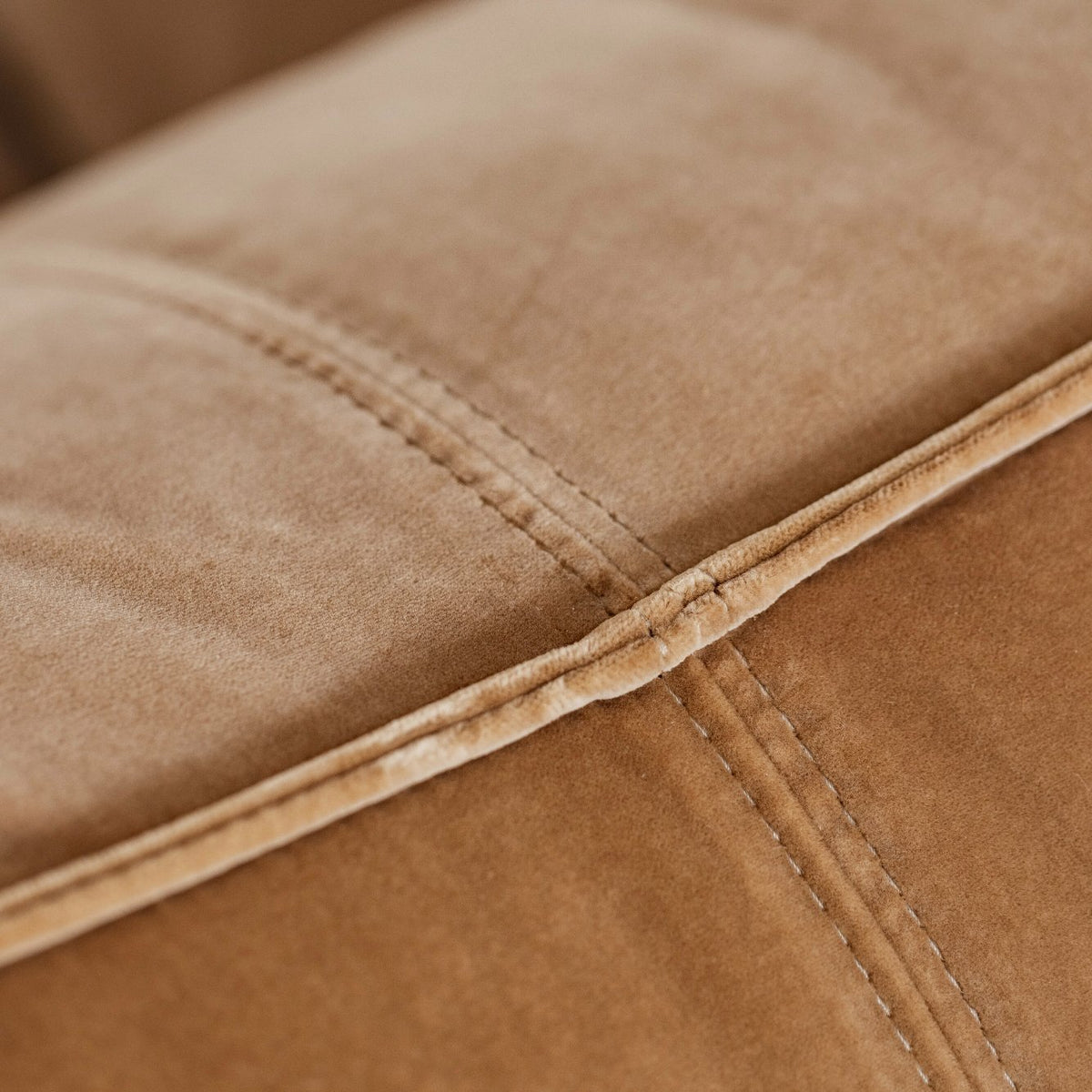 Mario Bellini "Le Bambole" modular sofa for B&B Italia, camel velvet, 1971