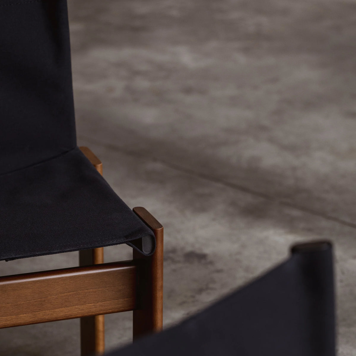 Afra & Tobia Scarpa "Monk" Dining Chairs for Molteni, Black Canvas, 1974