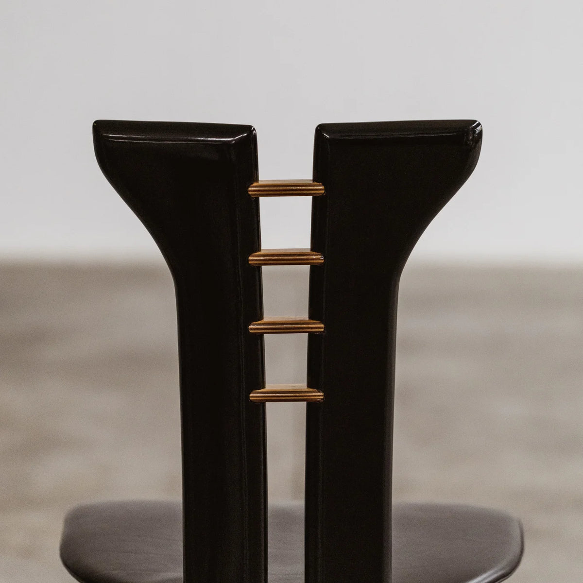 Pierre Cardin Dining Chairs for Roche Bobois, Black Leather, 1970
