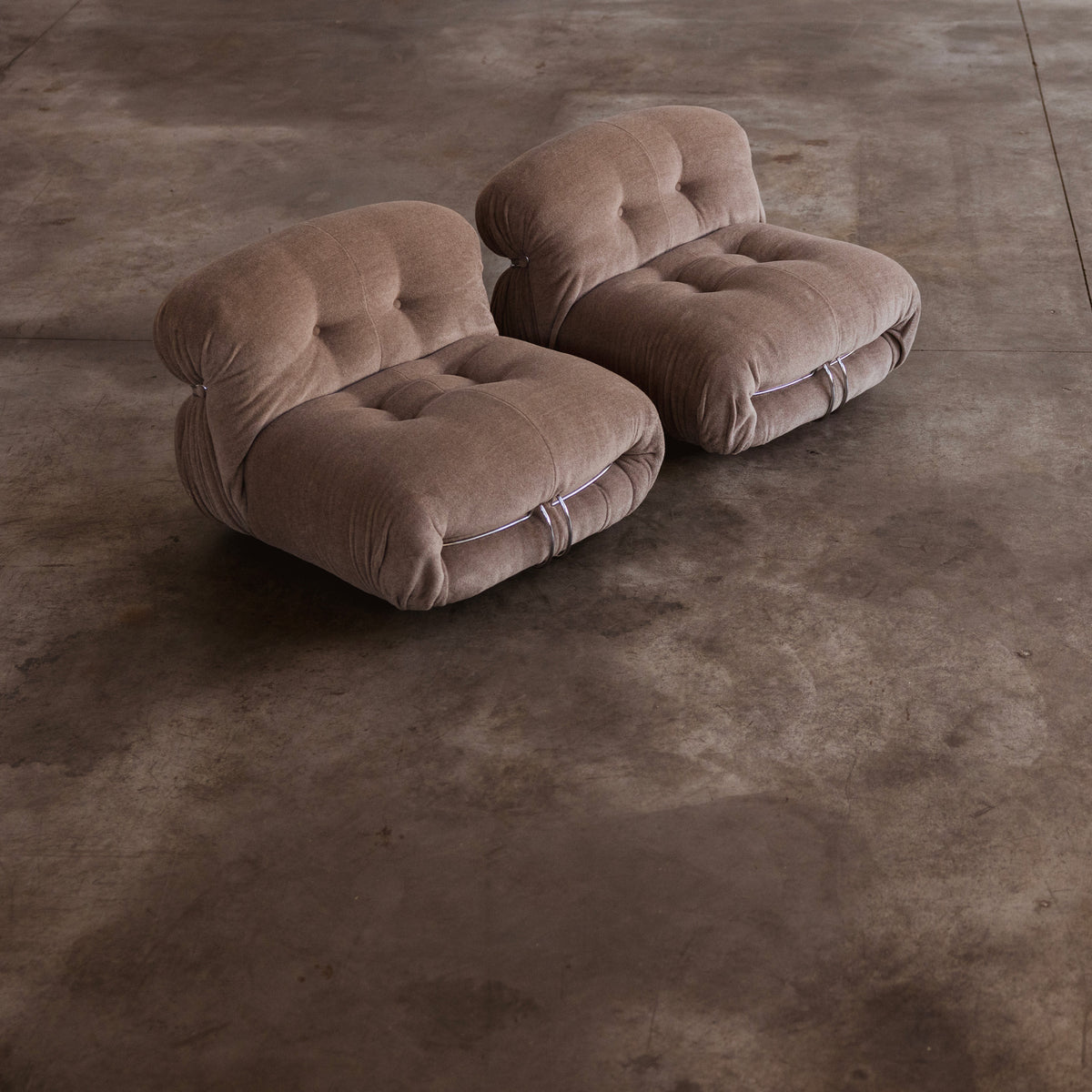 Afra & Tobia Scarpa "Soriana" Easy Chairs for Cassina, 1969