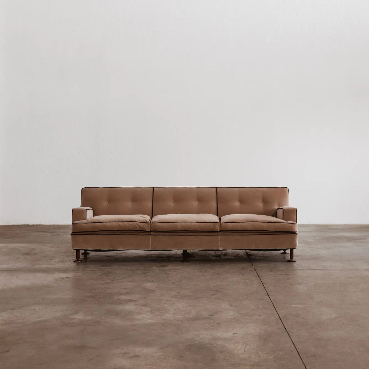 Marco Zanuso "Square" Sofa for Arflex, camel velvet, 1962
