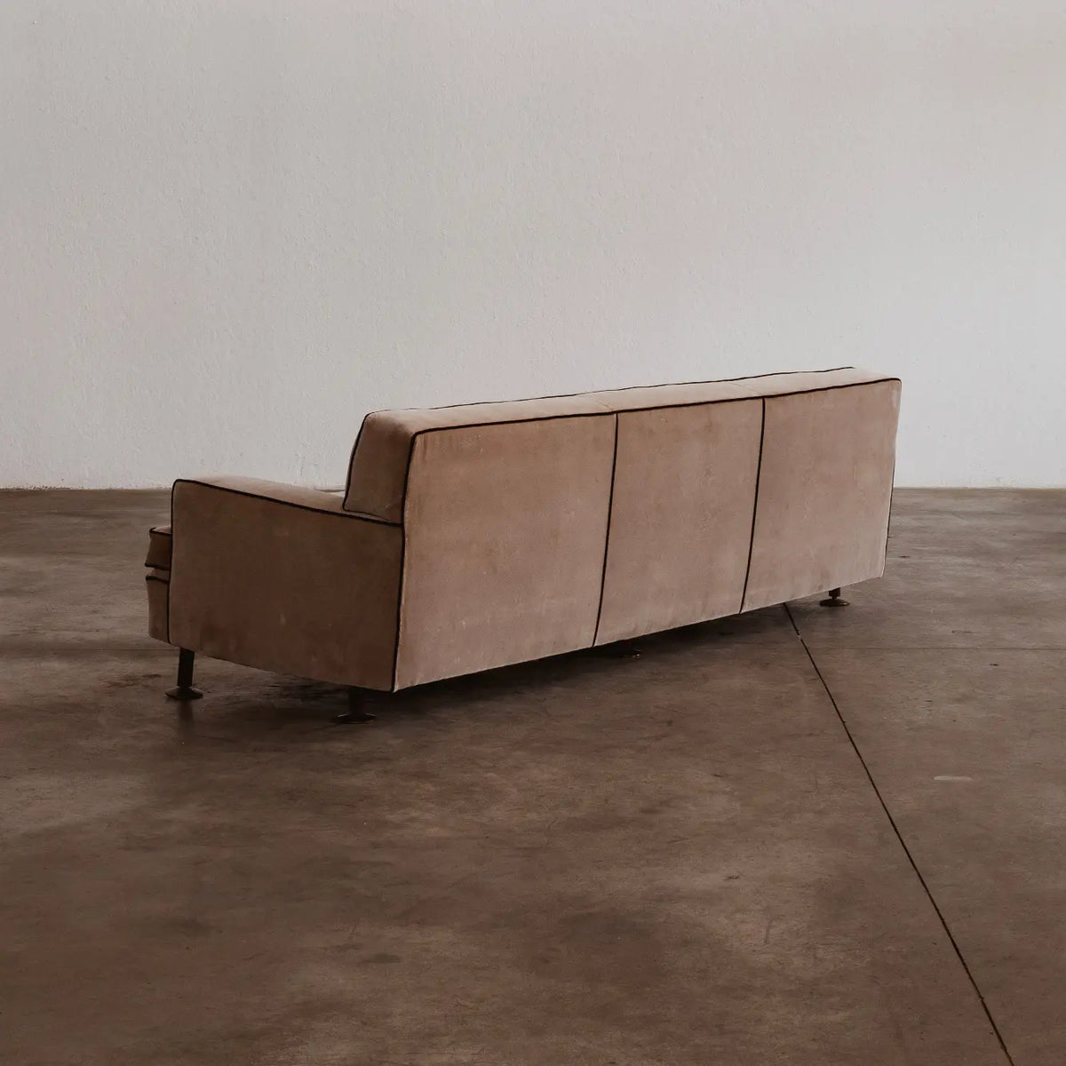 Marco Zanuso "Square" Sofa for Arflex, camel velvet, 1962
