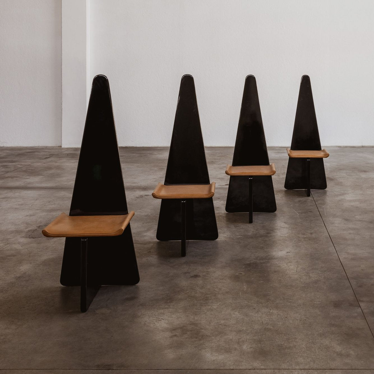 Claudio Salocchi "Napoleone" Dining Chairs for Sormani, 1972