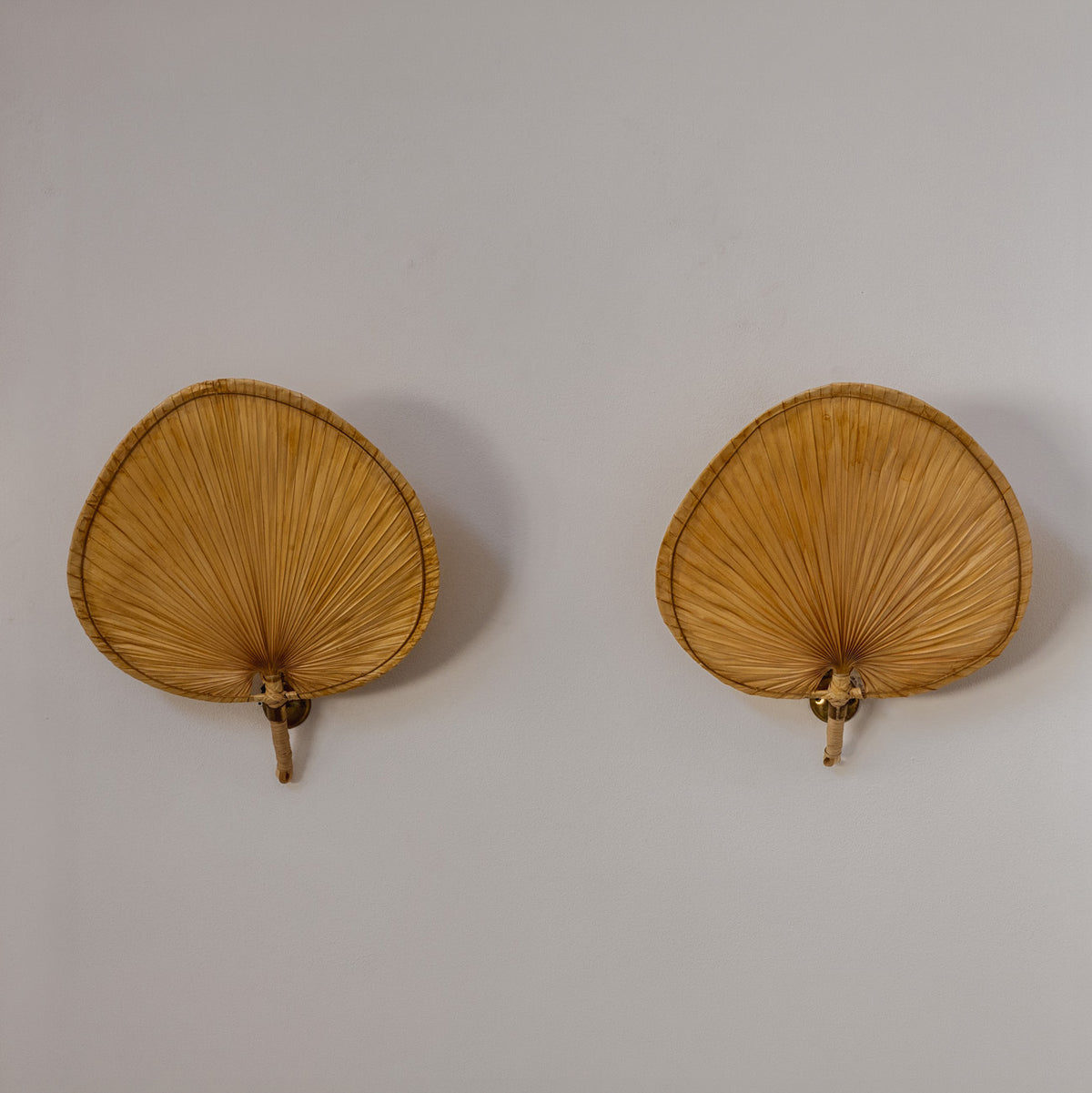 Vivai del Sud "Lotus" Wall Lights, 1970s, Set of 2