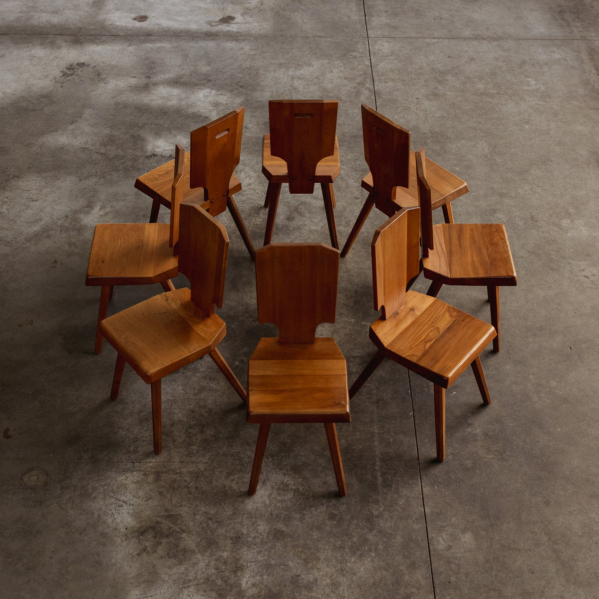 Pierre Chapo "S28" Dining Chairs for Atelier Pierre Chapo, 1972