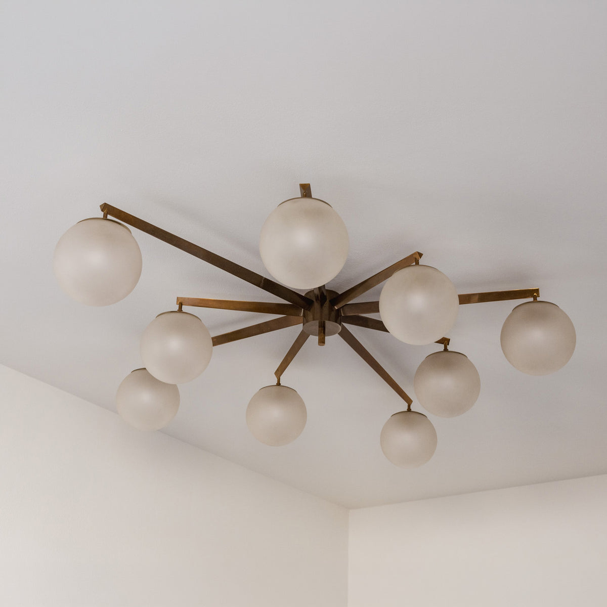 Angelo Lelii “Stella a 9” Ceiling Lamp for Arredoluce, 1959
