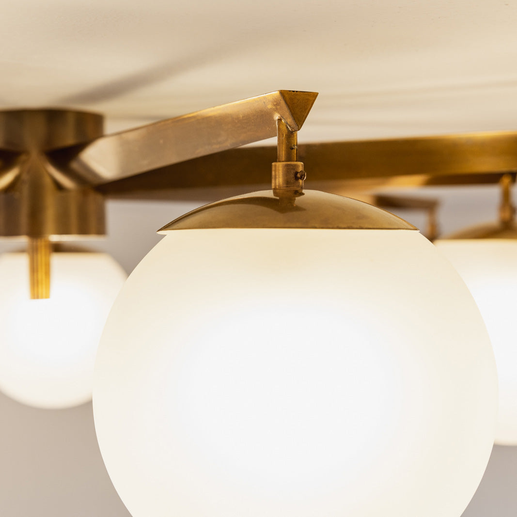 Angelo Lelii “Stella a 9” Ceiling Lamp for Arredoluce, 1959