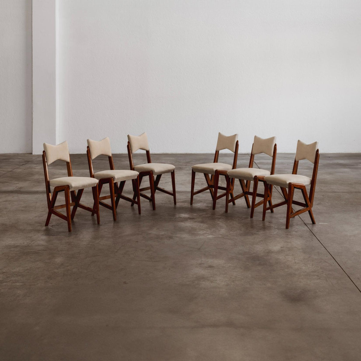 Luigi Scremin dining chairs for Fratelli Scremin, 1950