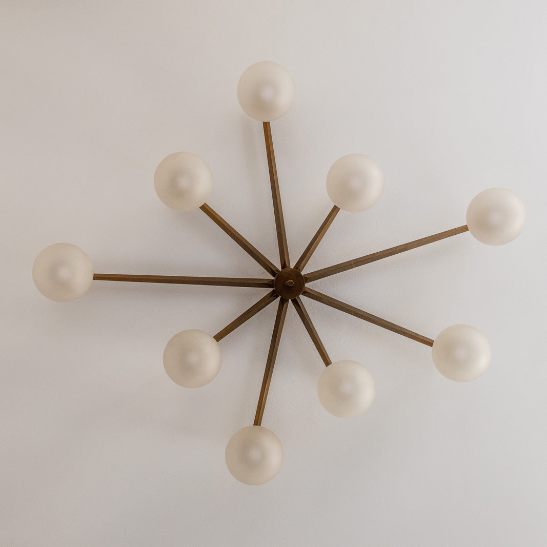 Angelo Lelii “Stella a 9” Ceiling Lamp for Arredoluce, 1959