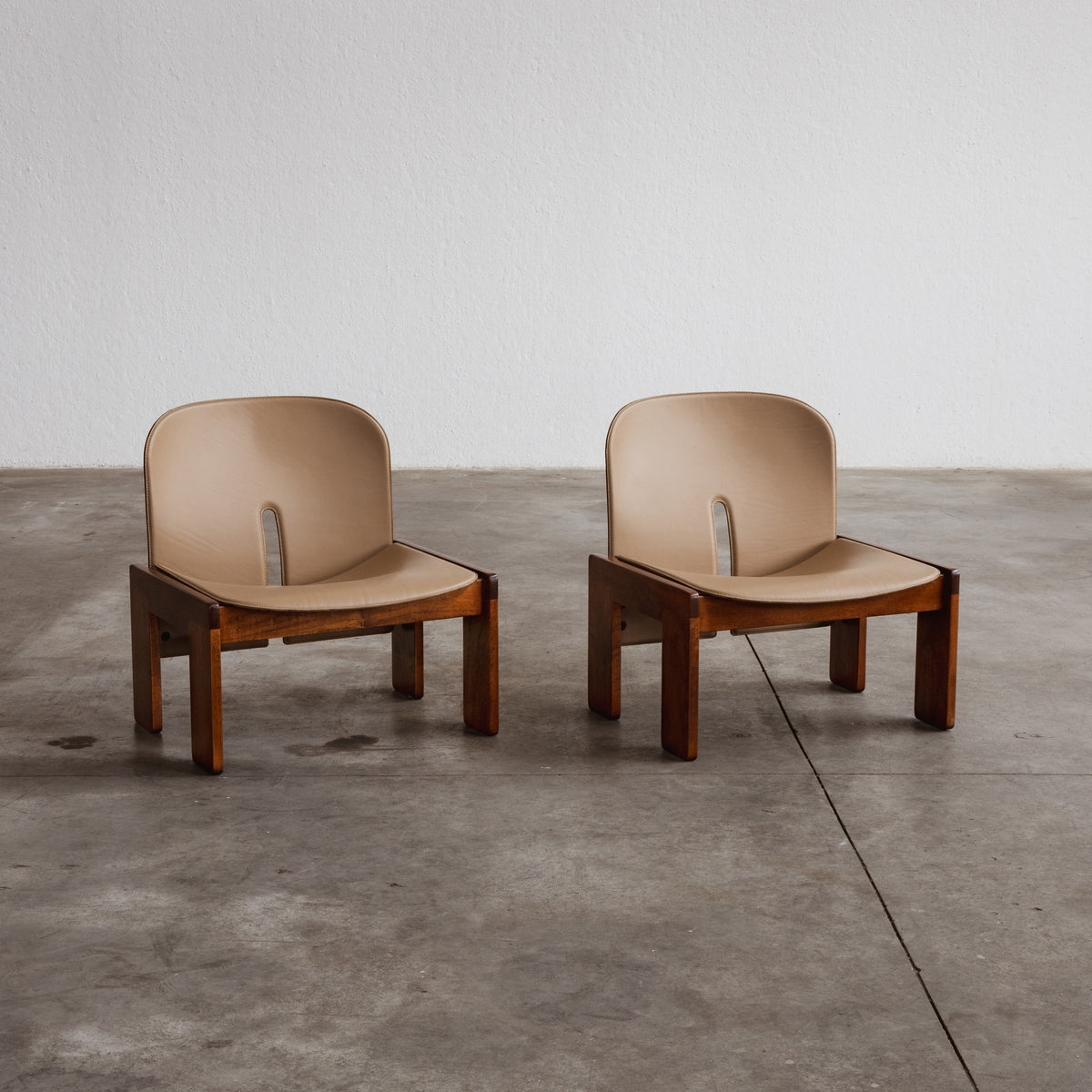 Afra & Tobia Scarpa "925" Easy Chairs for Cassina, 1966