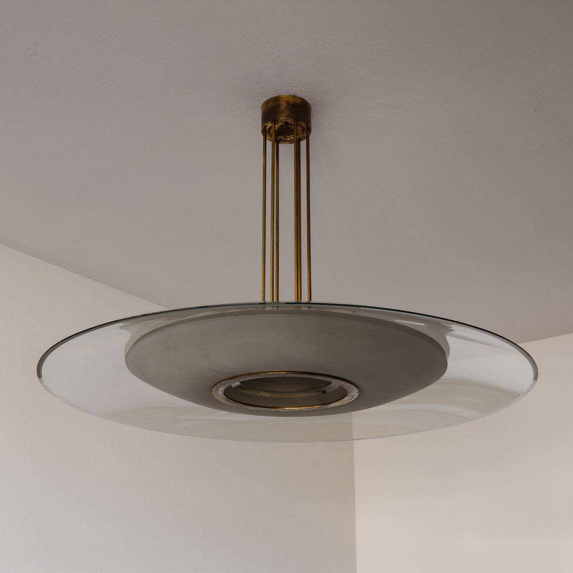 Max Ingrand “1498” Ceiling Lamp for Fontana Arte, 1955