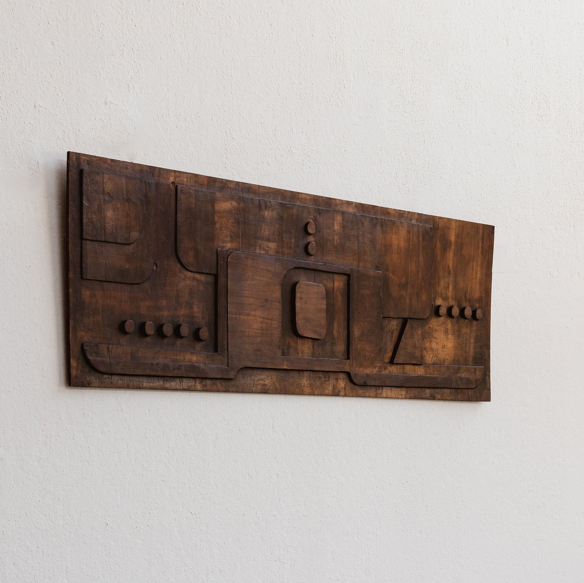 Nerone & Patuzzi Sculptural Wooden Wall Panel for NP2, 1973