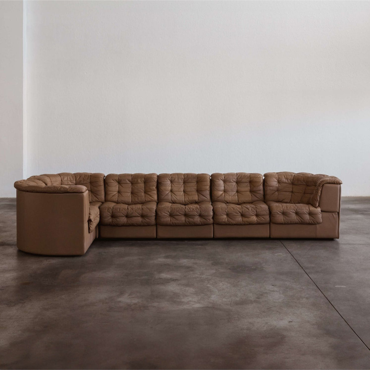 De Sede "DS-11" Modular Sofa, Natural Leather, 1970