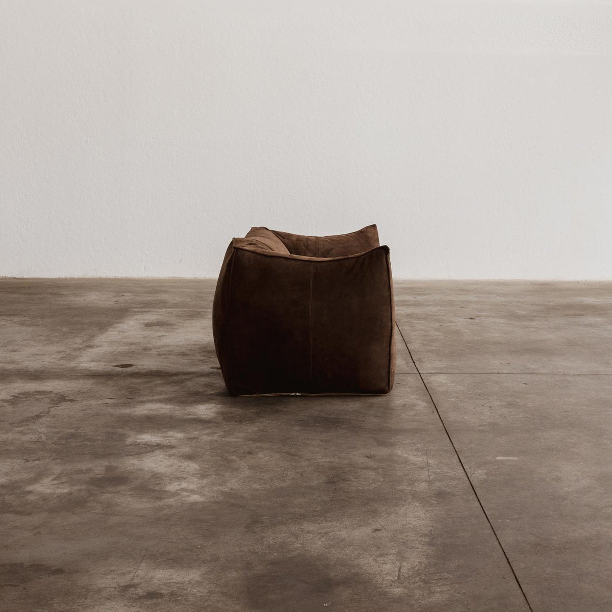 Mario Bellini "Le Bambole" Sofa for B&B Italia, dark brown suede, 1971