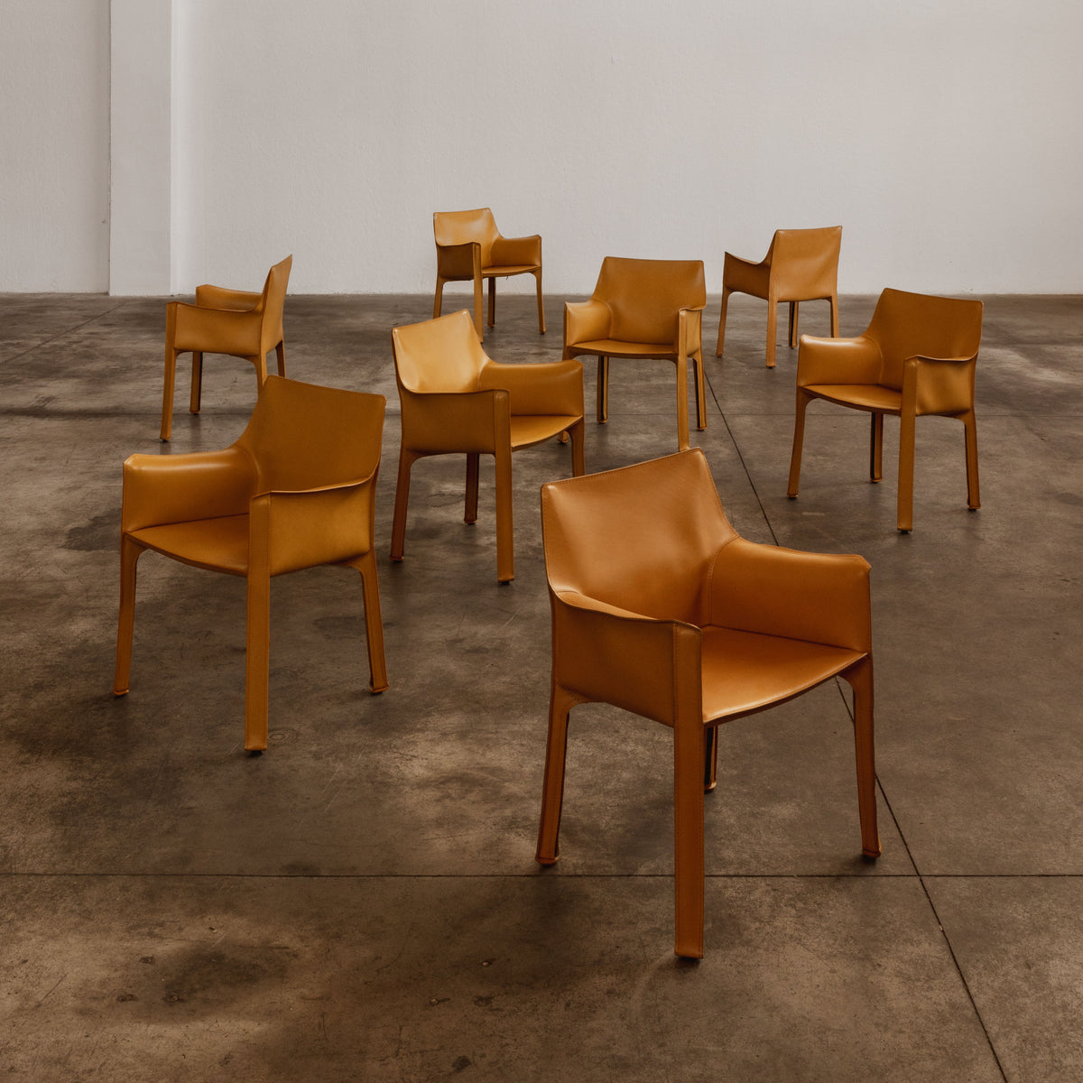 Mario Bellini "CAB 413" Dining Chairs for Cassina, 1977