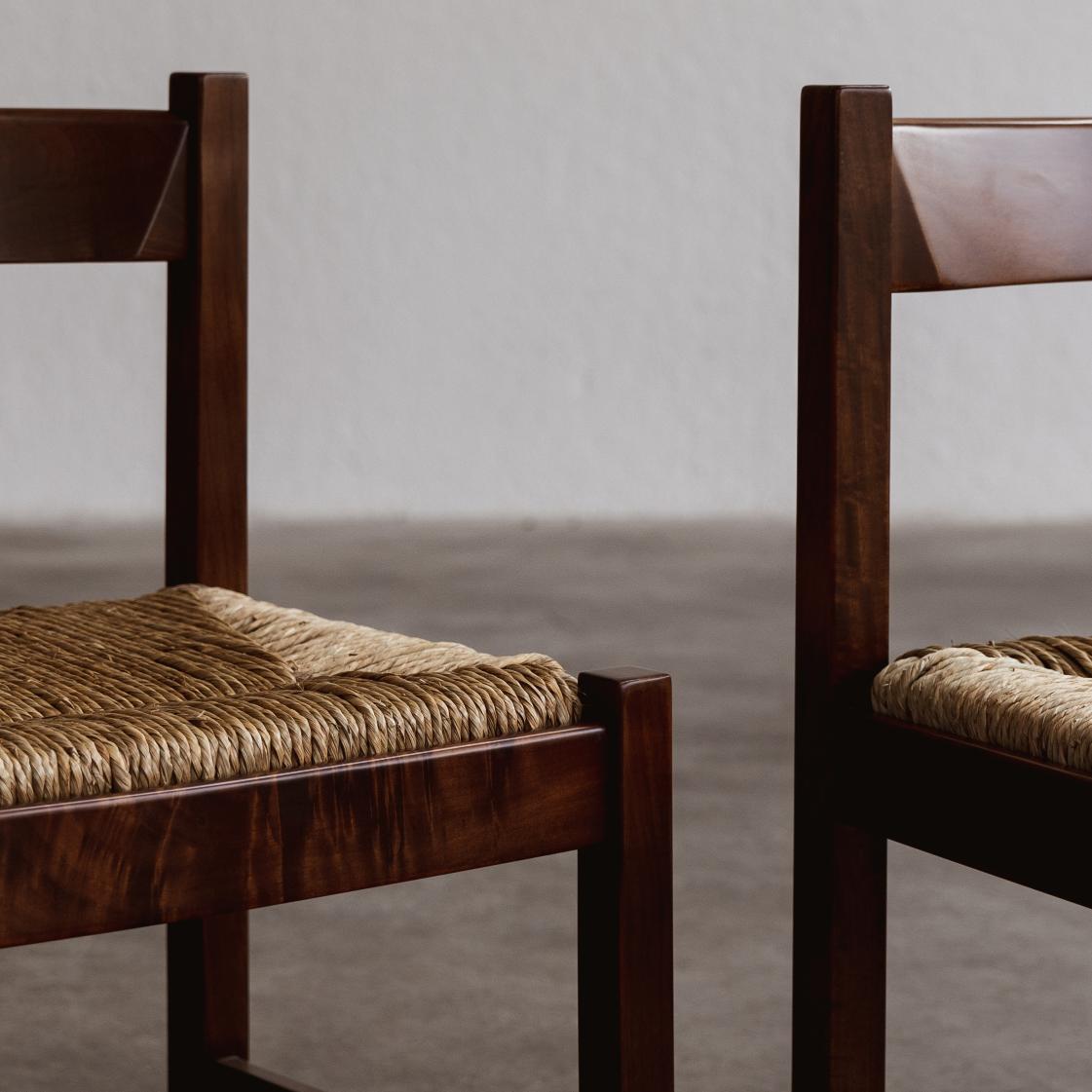 Giovanni Michelucci "Torbecchia" Dining Chairs for Poltronova, 1964