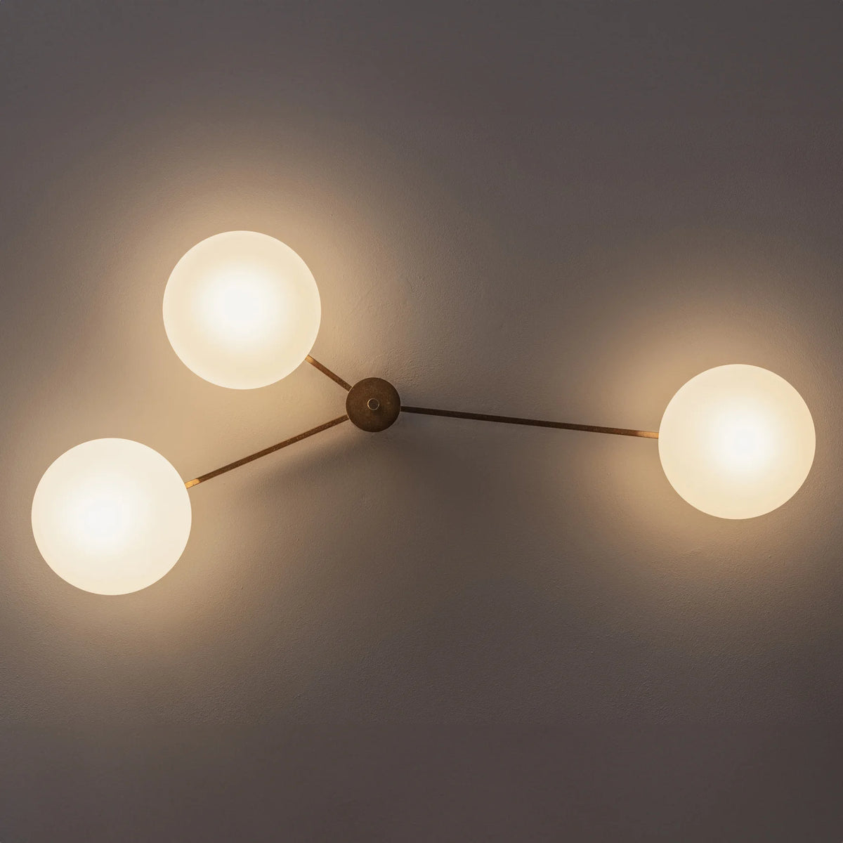 Angelo Lelii "Tre Lune" Ceiling Lamp for Arredoluce, 1961