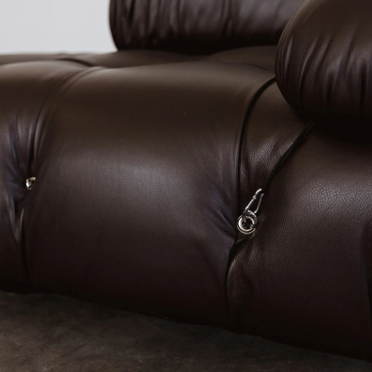 Mario Bellini "Camaleonda" Sofa for B&B Italia, Dark Brown Leather, 1970