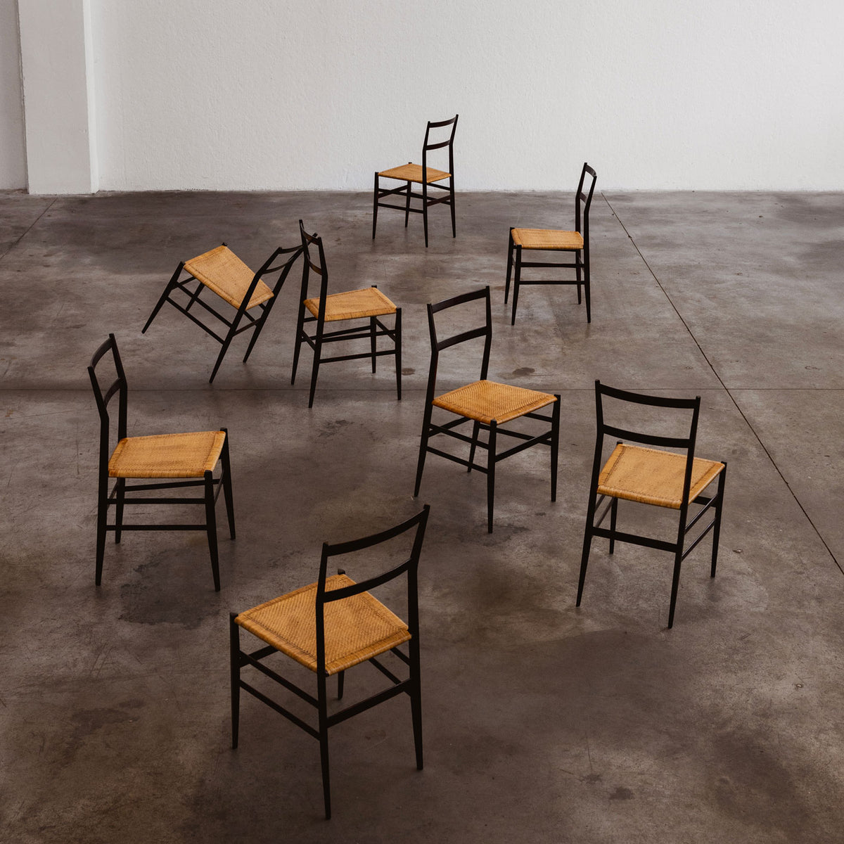 Gio Ponti 699 "Superleggera" Dining Chairs for Cassina, 1957
