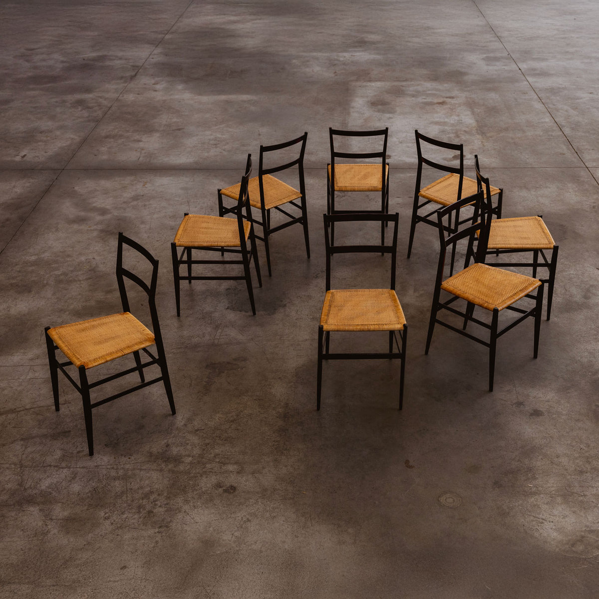 Gio Ponti 699 "Superleggera" Dining Chairs for Cassina, 1957