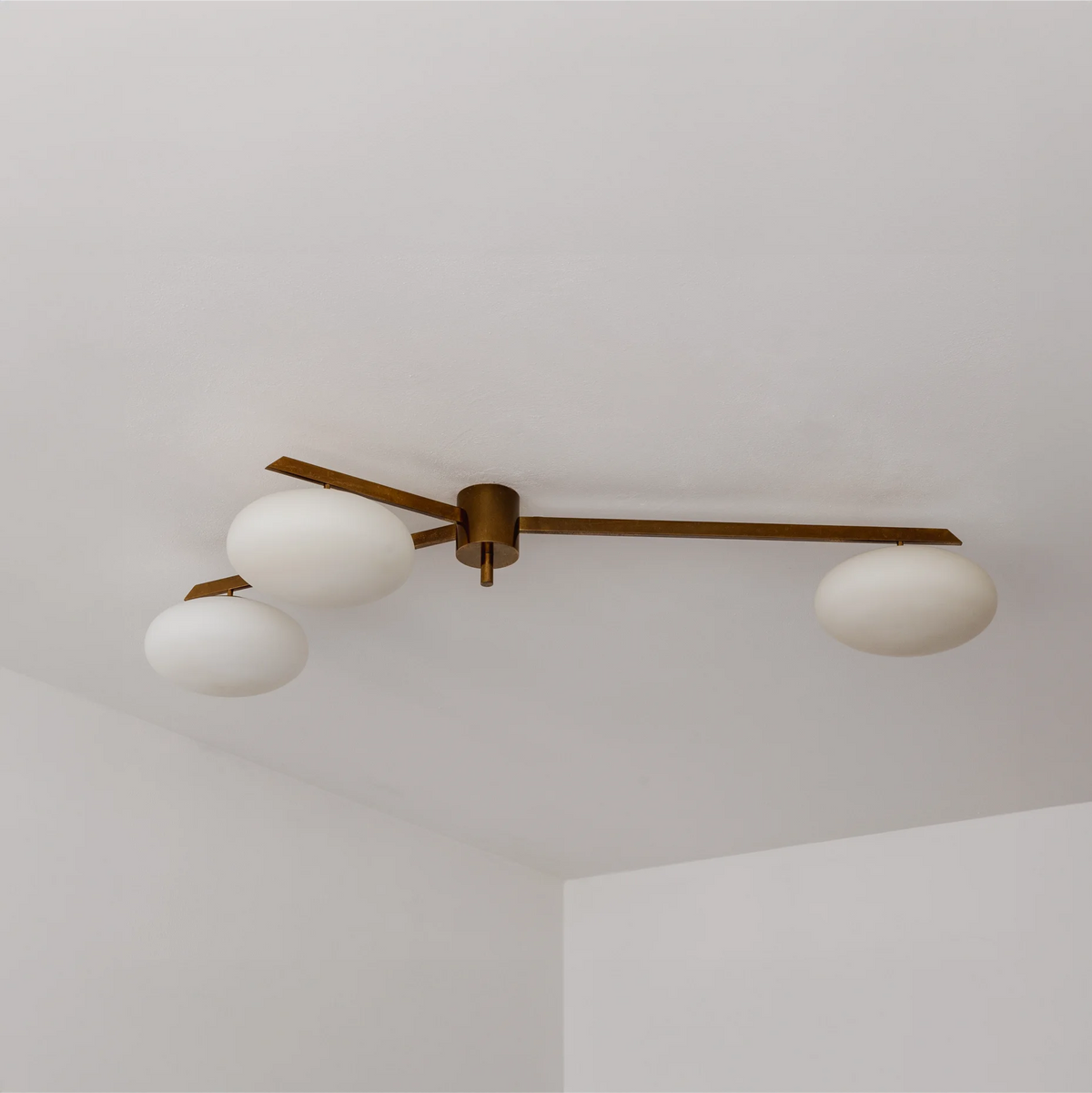Angelo Lelii "Tre Lune" Ceiling Lamp for Arredoluce, 1961
