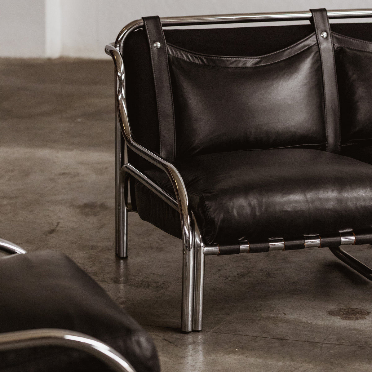 Gae Aulenti “Stringa” Living Room Set for Poltronova, 1962, Set of 3