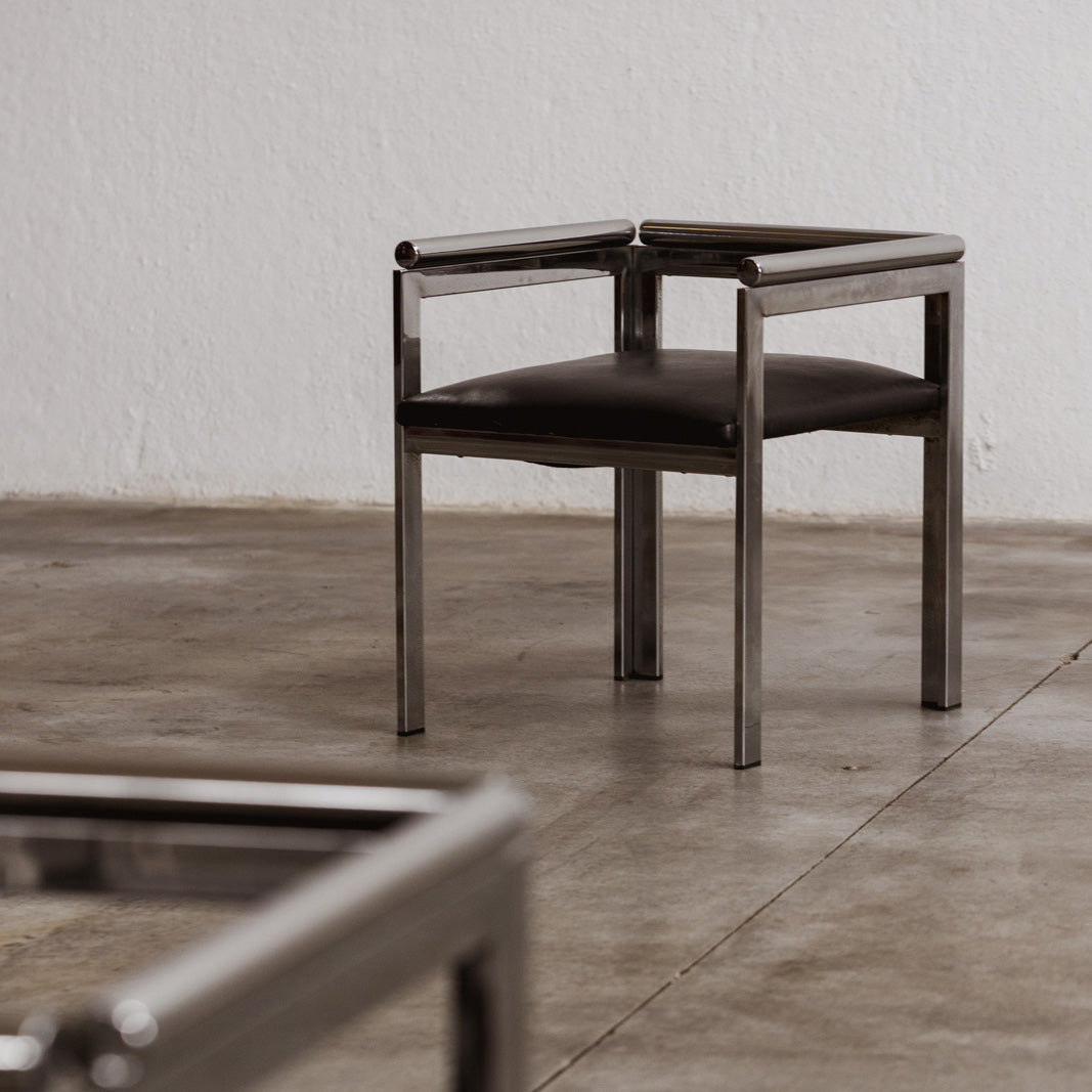 Renato Zevi Dining Chairs for Zevi & C., 1980s, Set of 4