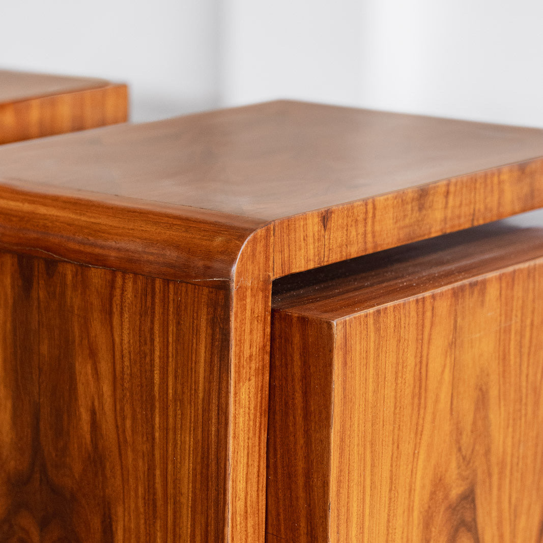 Art Deco Italian Nightstands, 1930s, Set of 2