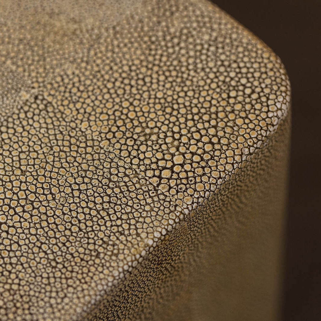 Postmodern Shagreen Coffee Table, France, 1980s