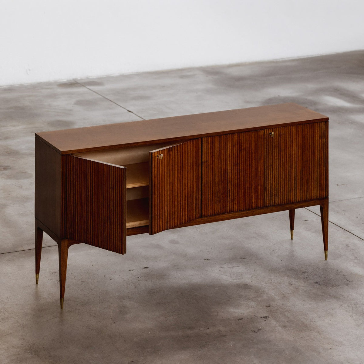Gio Ponti Ribbed Sideboard, Italy, 1940s
