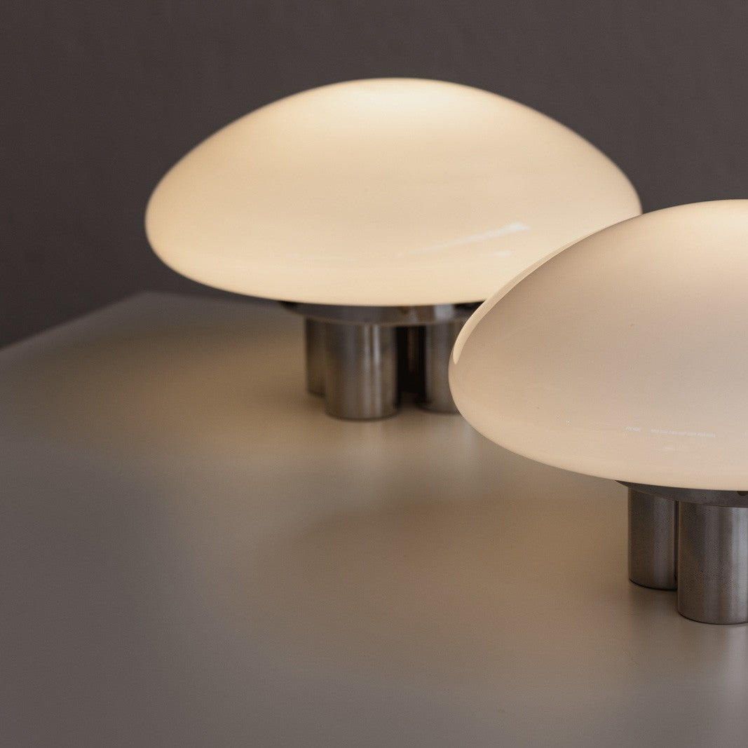 Sergio Mazza & Giuliana Gramigna "Magnolia" Table Lamps for Quattrifolio, 1973, Set of 2