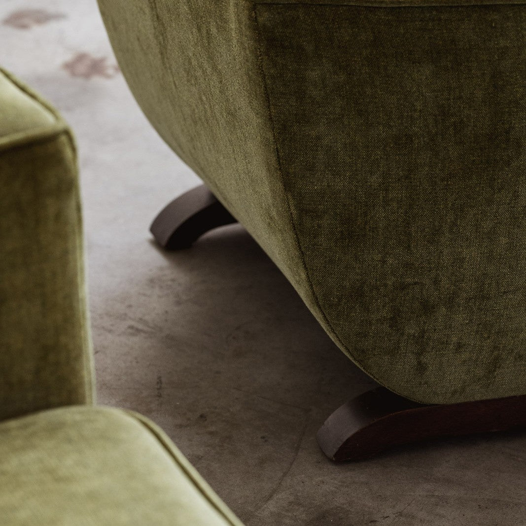 Club Armchairs in the Style of André Sornay, France, 1940s, Set of 2