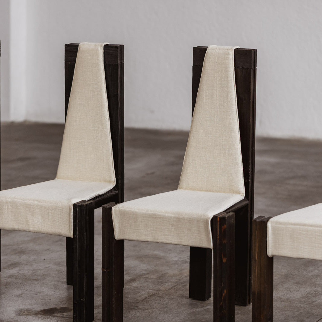 Edoardo Landi "540" Dining Chairs for Nikol International, 1973