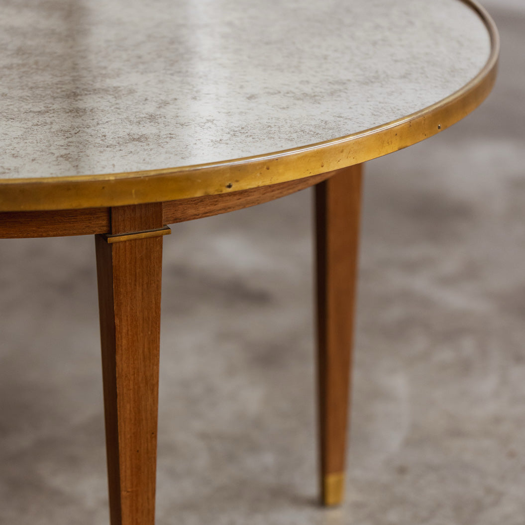 Jules Leleu Round Coffee Table, France, 1955