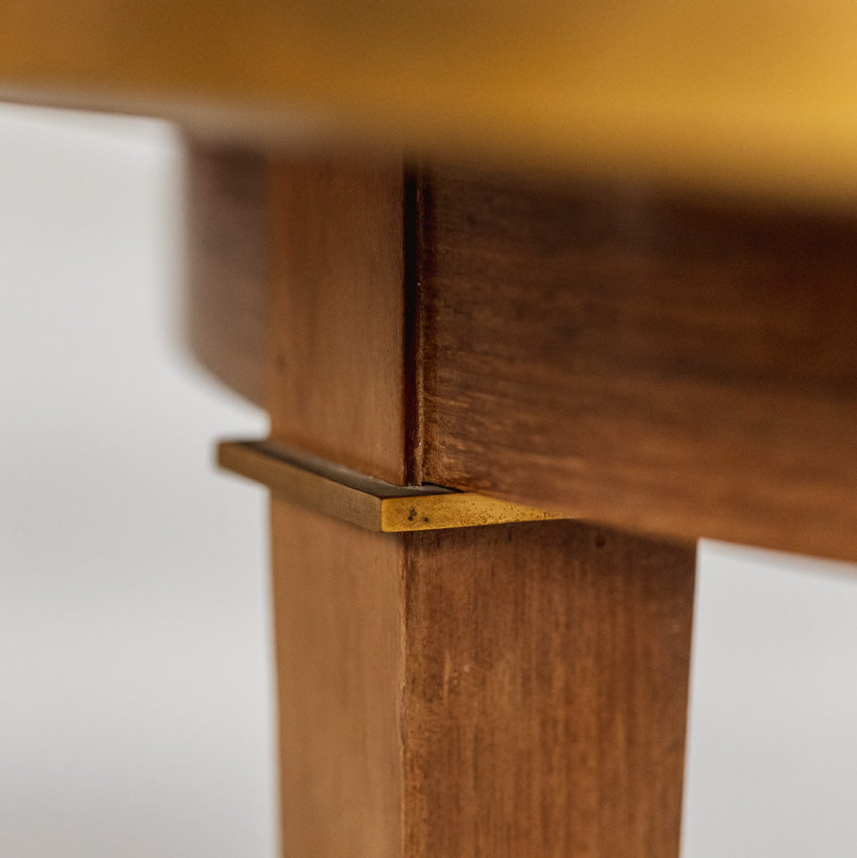 Jules Leleu Round Coffee Table, France, 1955
