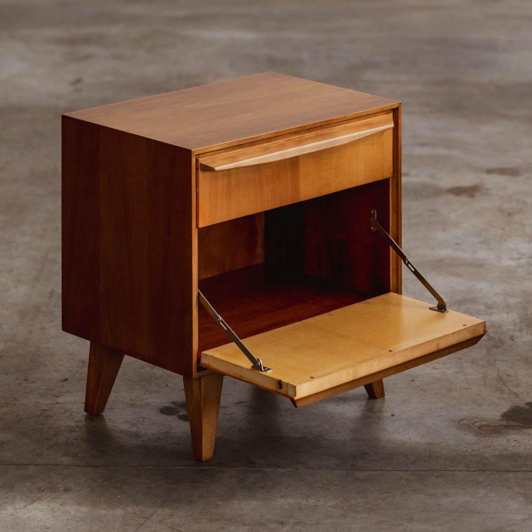 Brutalist Mid-Century nightstands, 1950s